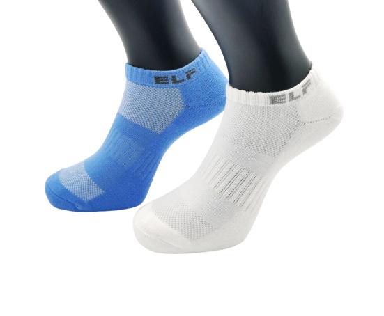 男用素色船形氣墊襪